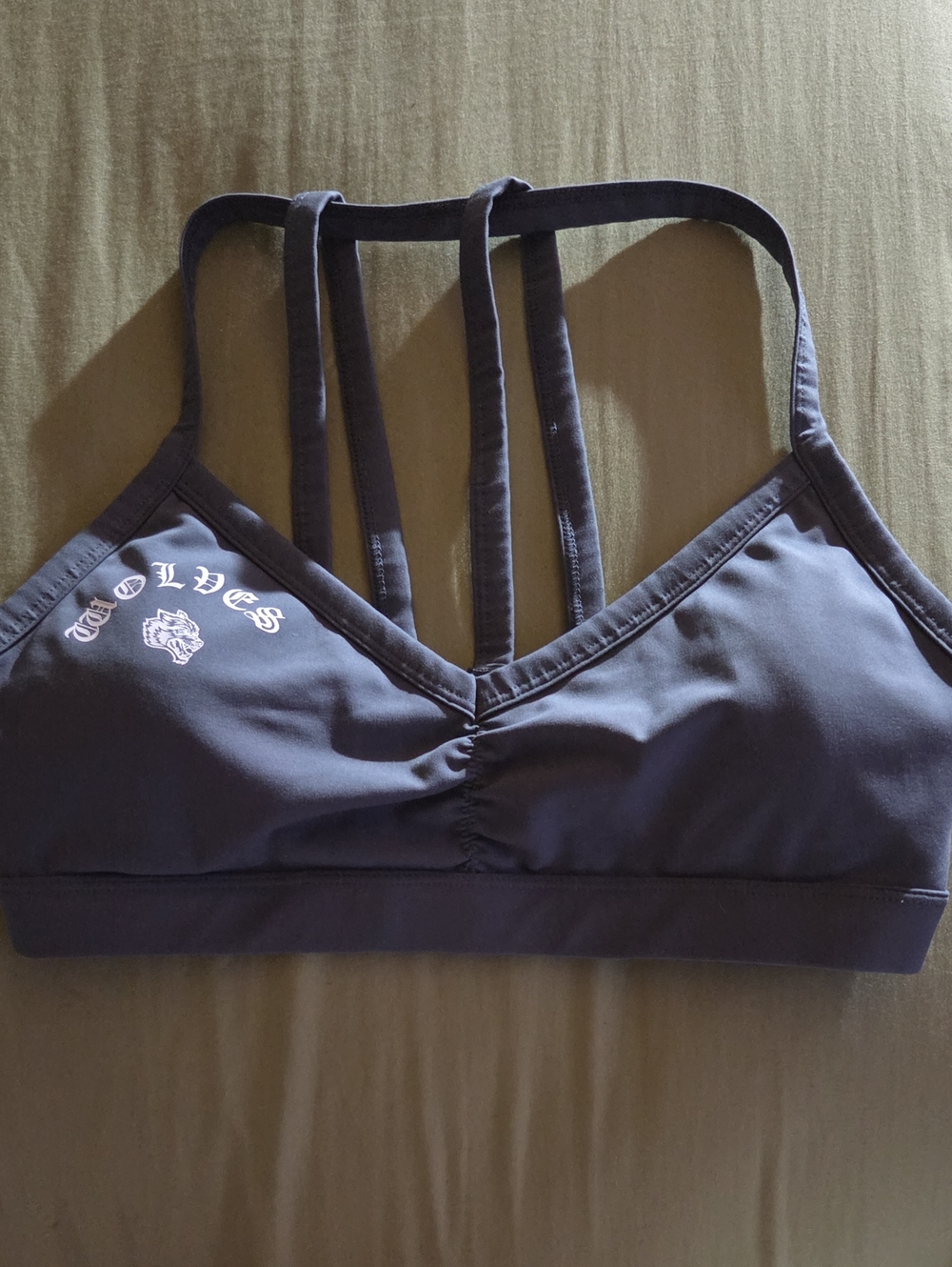 Darc Sport Charcoal Strappy Sports Bralette